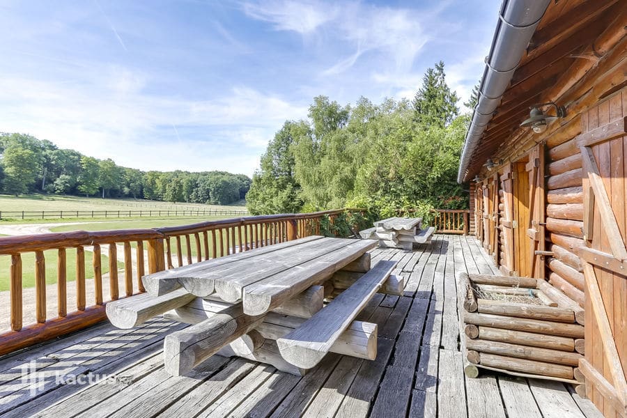 Chalet en rondins de bois