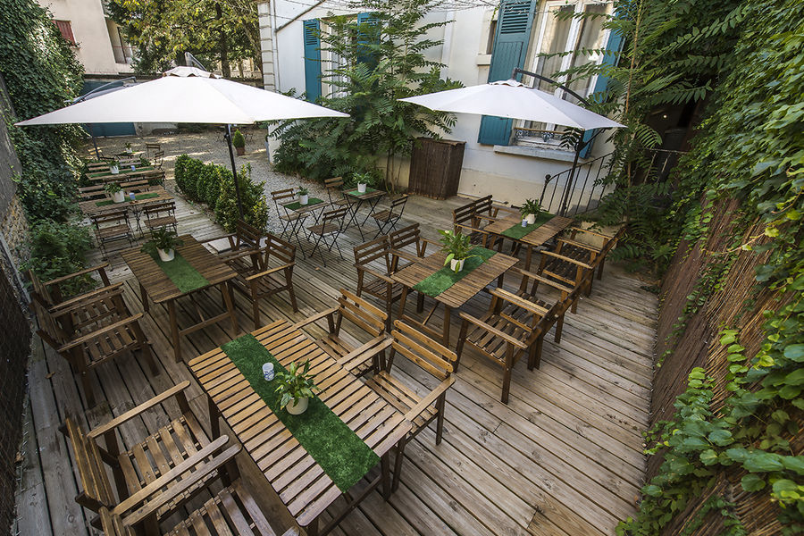 Terrasse de l'hôtel particulier